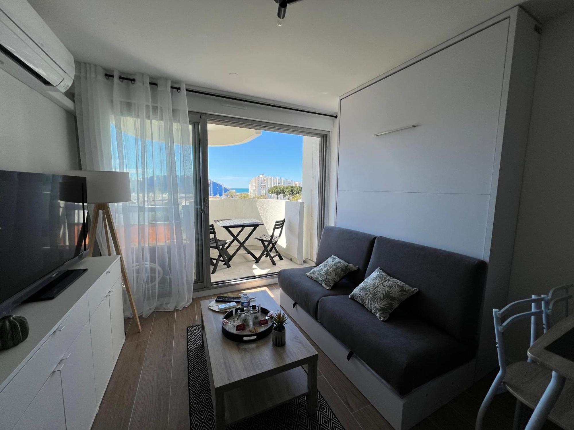 Superbe Studio Cabine Vue Mer 3 Etoiles * ลา กร็องเดอ-ม็อต ภายนอก รูปภาพ
